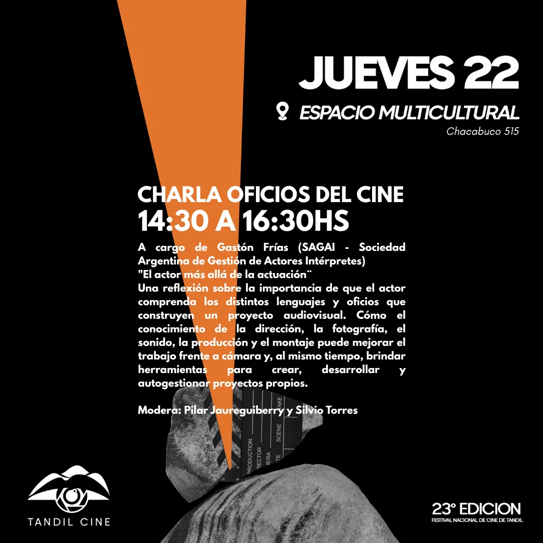 Charla Oficios del Cine - Jueves 22