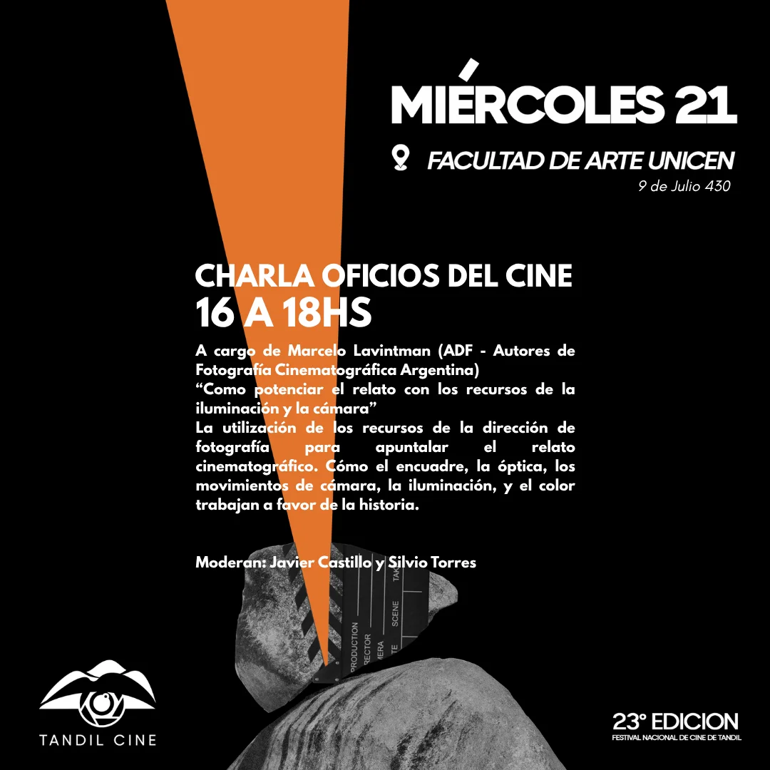 Charla Oficios del Cine - Miércoles 21