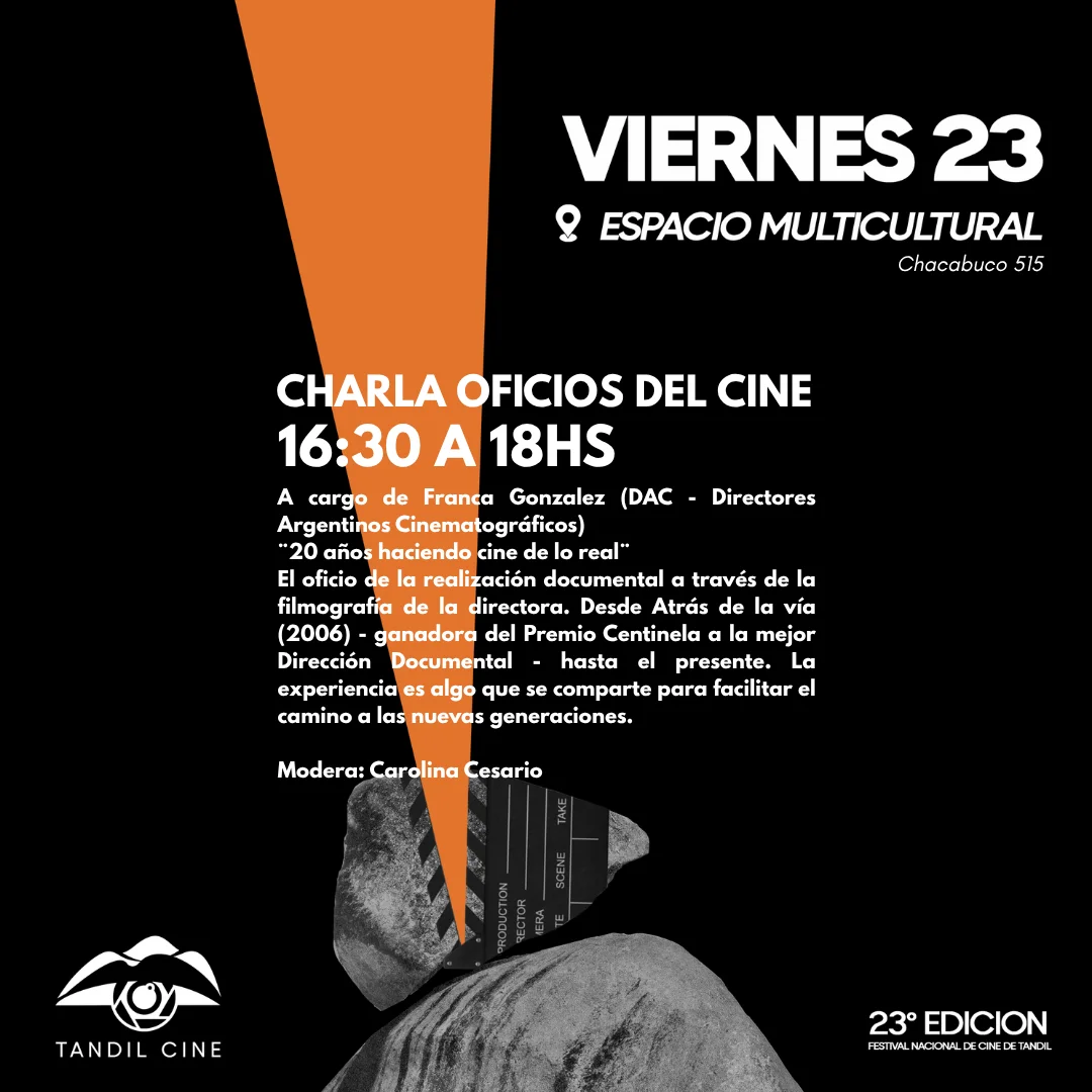 Charla Oficios del Cine - Viernes 23